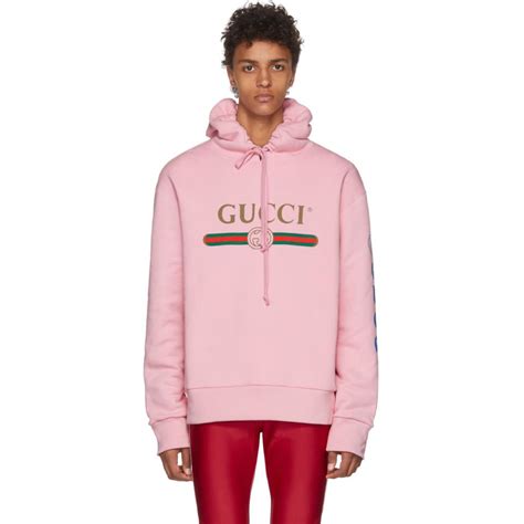 gucci pink hooddie|mr porter Gucci hoodie.